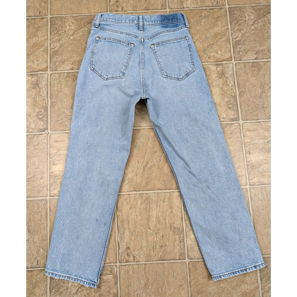 Abercrombie sz 28/6 The Ankle Straight Ultra High Rise Jeans distressed 3532 - Picture 3 of 7